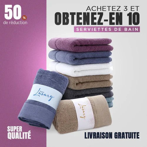 [PAYEZ 5 OBTENEZ 10] Kit 10 Serviettes Super Luxe